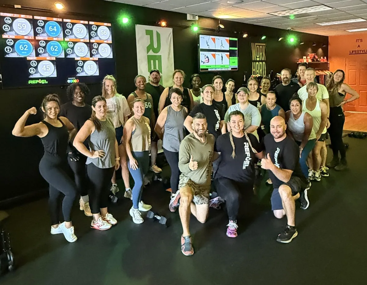 ReFuel Bootcamp members training together in the studio